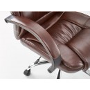 Кресло компьютерное HALMAR RELAX т.коричневый/хром